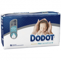 Dodot Pro Sensitive+ Fralda T0 (at 3kg)x 38 unidades