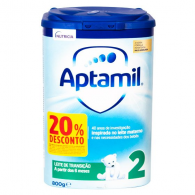 Aptamil 2 Leite Transio 800 g c/ 20% de Desconto