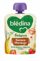 Bledina Frutapura Banana/Morango +8M 85g  