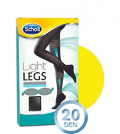 Scholl Light Legs Coll Comp 20den S Preto