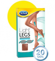 Scholl Light Legs Coll Comp 20den S Pele