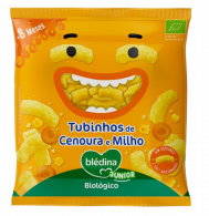 Bledina Junior Snack Biolgico Tubinhos de Cenoura/Milho +8M 20g